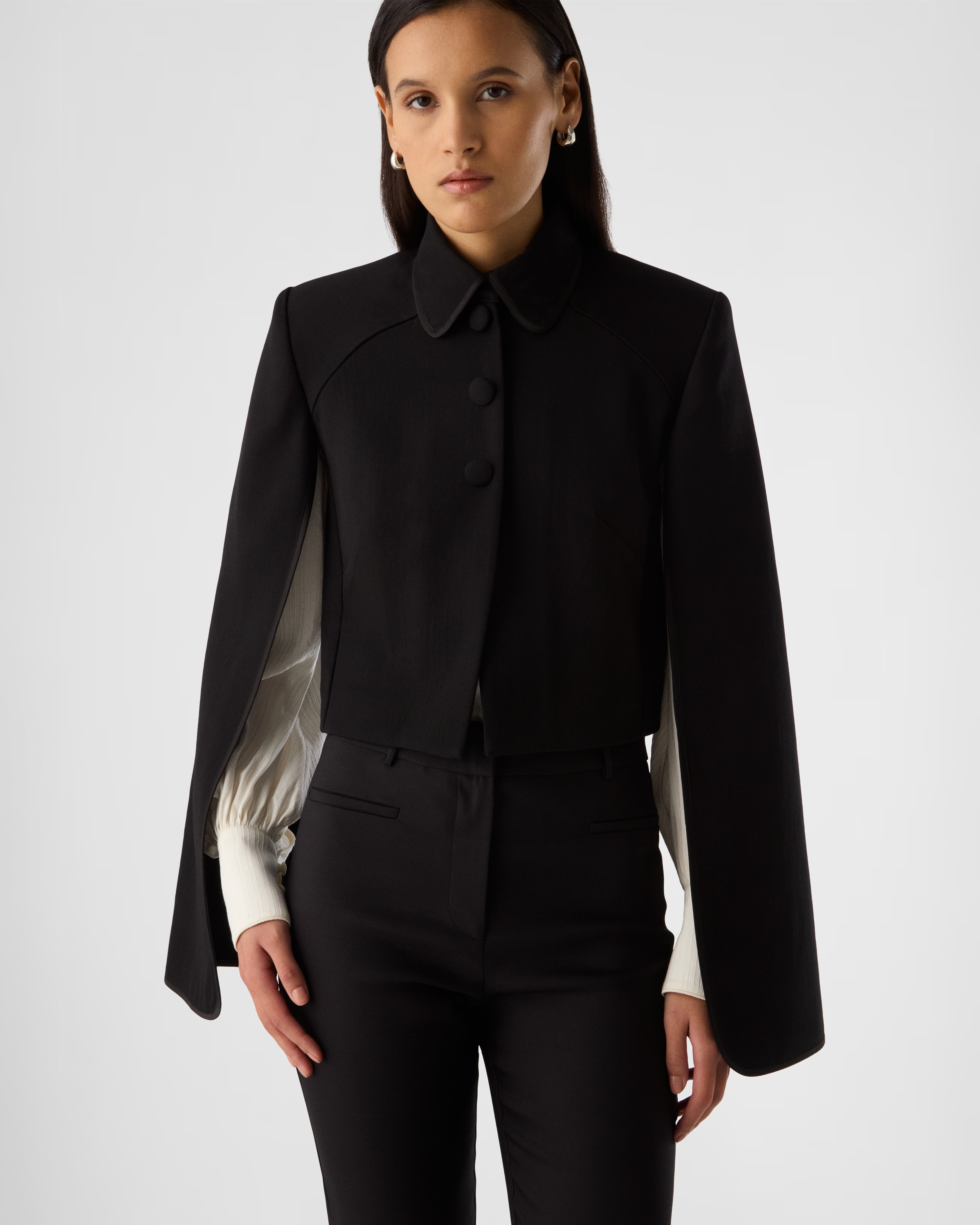 Ariel cape sleeve jacket
